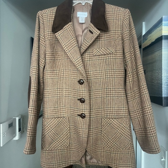 Wool Tweed jacket with elbow patches - Picture 1 of 2